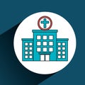 hospital building services medical isolated