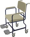 Hospital chair for an infirm patient Royalty Free Stock Photo