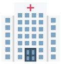 Hospital Color Vector Icon which can easily modify or edit