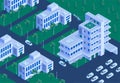 Hospital Complex Outdoor Isometric
