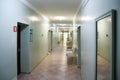 An empty hospital corridor Royalty Free Stock Photo