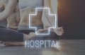 Hospital Cross Health Treatment Icon Graphic Concept Royalty Free Stock Photo