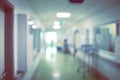 Hospital department with figure coming in, unfocused background