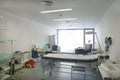 Hospital doctor consulting room. Healthcare equipment. Medical e