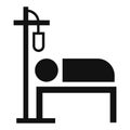 Hospital dropper icon, simple style