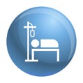 Hospital dropper icon, simple style