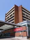 Hospital with emergency entrance