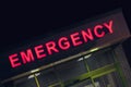 Hospital emergency room entrance