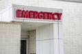 Hospital emergency sign,entrance Royalty Free Stock Photo