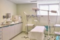 Hospital equipped medical examination room. Healthcare diagnosis Royalty Free Stock Photo