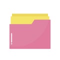 Hospital folder of a pink color