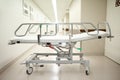 Hospital gurney or stretcher at emergency room