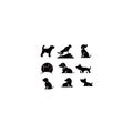 Animal Pet Care Veterinary Clinic logo set