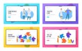 Hospital Healthcare Staff, Doctors, Surgeon Characters, People Group Set Up Puzzle Pieces. Website Landing Page Set Royalty Free Stock Photo