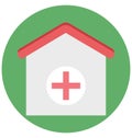 hospital, hospital building, Isolated Vector icon that can be easily modified or edit hospital, hospital building, Isolated Vecto