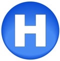 Hospital icon or button