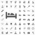 Hospital icon. Medical and Hospital Icon vector Set.