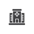 Hospital icon vector