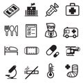 Hospital icons