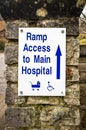 Hospital Information Sign Royalty Free Stock Photo