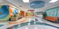 Hospital interior - generative AI Royalty Free Stock Photo