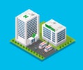 Hospital Isometric 3d Building