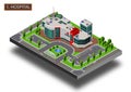 Hospital Isometric Vector Design