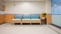 Hospital lobby lounge or dental clinic waiting room, make appointment with doctor healthcare concept . generative ai Royalty Free Stock Photo