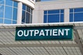 Hospital Outpatient Entrance Sign Royalty Free Stock Photo