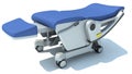 Hospital Patient Chair 3D rendering on white background