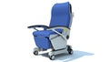Hospital Patient Chair 3D rendering on white background