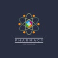 hospital pharmacy cross modern logo template design for brand or company and other