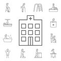 Hospital, physiotherapy icon. Physiotherapy icons universal set for web and mobile