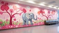 hospital pink and gray elephant