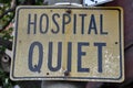 Hospital quiet sign