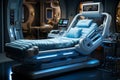 Hospital recovery room enhanced by neural network, comfortable beds, and equipment