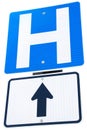 Hospital road sign Royalty Free Stock Photo