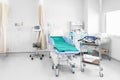 Hospital room with beds and comfortable medical equipped in a mo Royalty Free Stock Photo