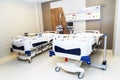 Hospital room with beds and comfortable medical equipped in a modern hospital Royalty Free Stock Photo