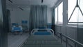 Hospital Room with Furniture in Daytime