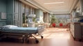 Hospital room, modern look inside healthcare system