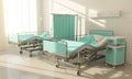 hospital room two beds Royalty Free Stock Photo