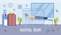 Hospital Room or Ward for Patient Hospitalization. Royalty Free Stock Photo