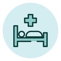 Hospital rooms, icon