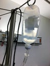 Hospital serum hanging ready to be used