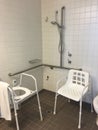 Hospital shower wet room