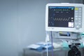 Hospital surgery heart rate monitor screen