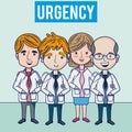 Hospital urgency medical team Royalty Free Stock Photo