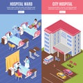 Hospital Vertical Banners Set