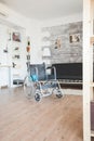 Hospital wheelchair empty room Royalty Free Stock Photo